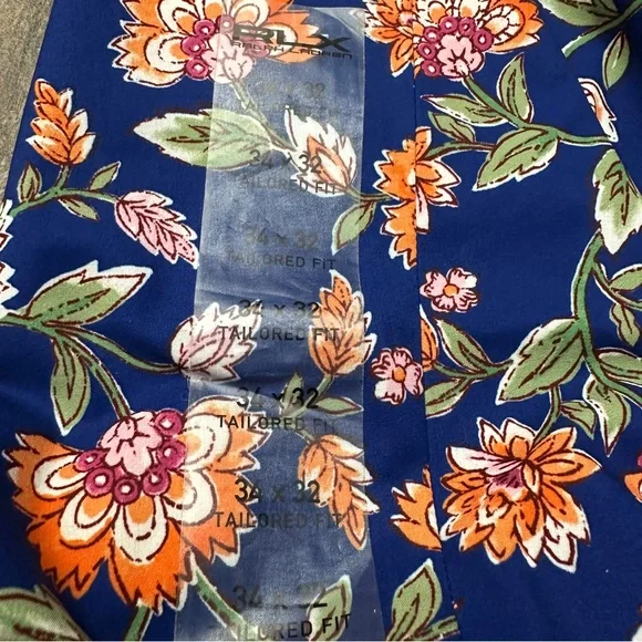 Ralph Lauren RLX Golf Pants Tailored Fit Men’s Sz 34 x 32 Floral Blue